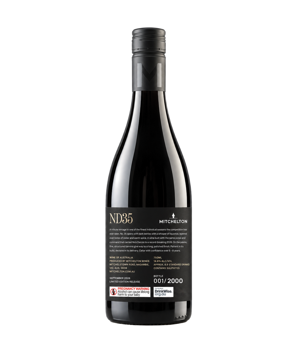2023 Limited Edition Release ND35 Heathcote Shiraz